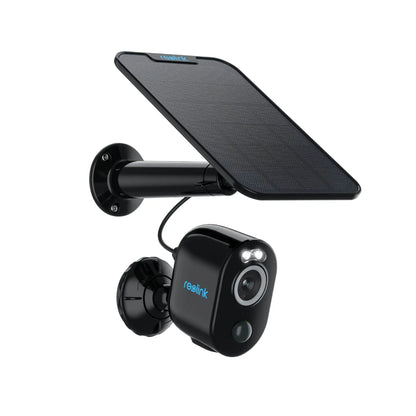 REOLINK Solar Security Cameras Wireless Outdoor 2.4G&5GHz Dual Band WiFi 4MP Color Night Vision Wire-Free Battery Solar PoweredNo Extra Fee Argus 3 Pro SP (Renewed) Black